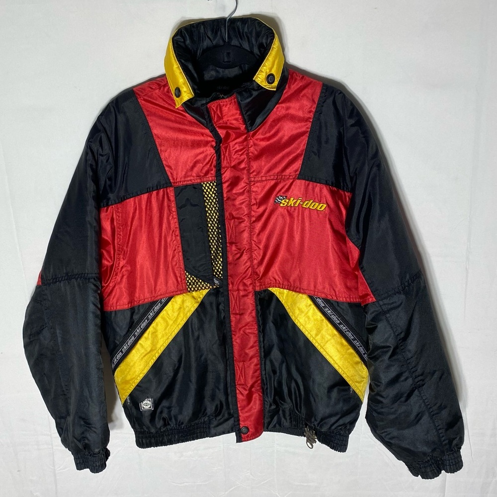 Vintage 80s 90s Ski-Doo Red Black Snow Ski Jacket Winter Coat M